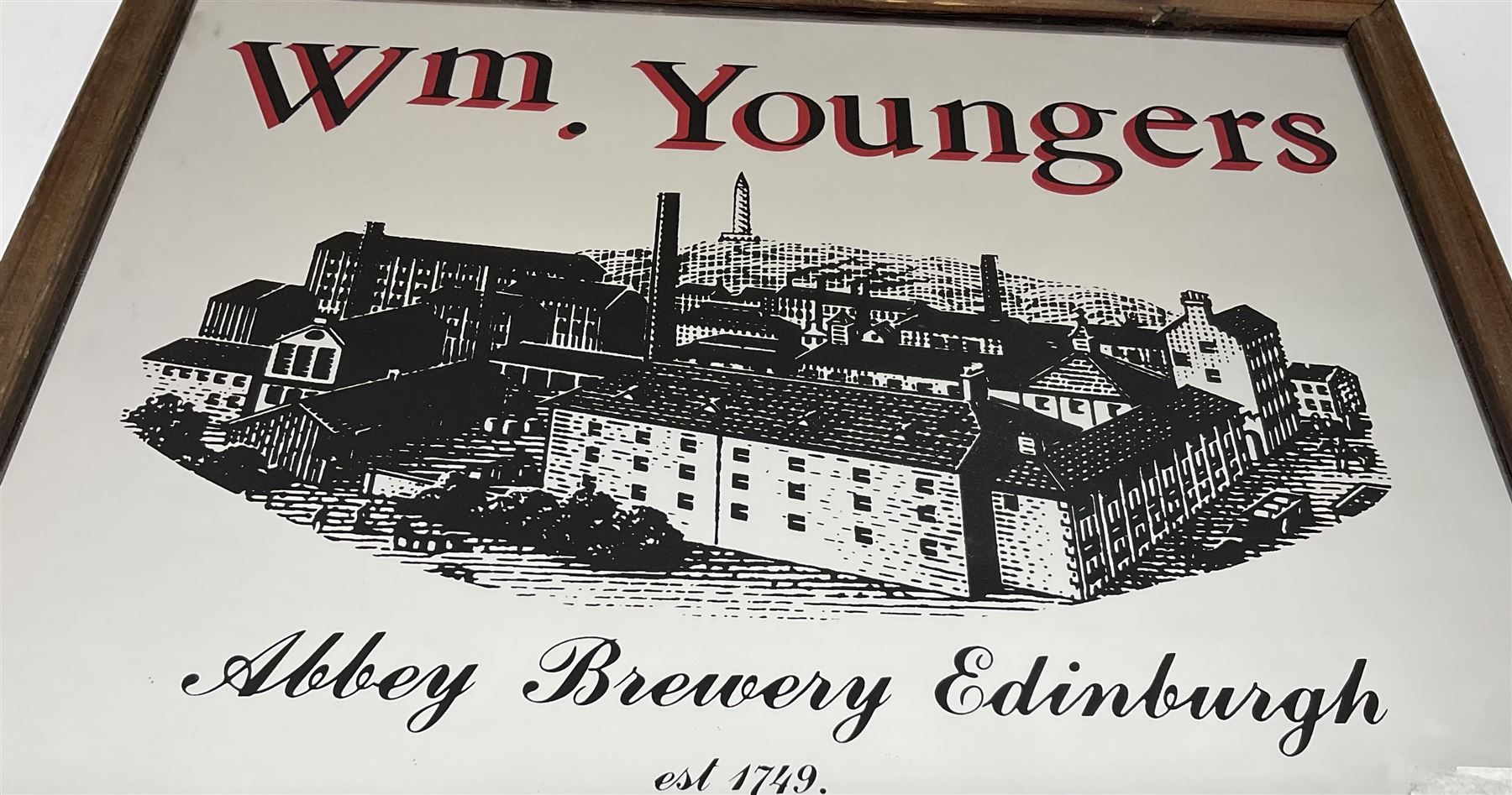 WM Young advertising mirror 