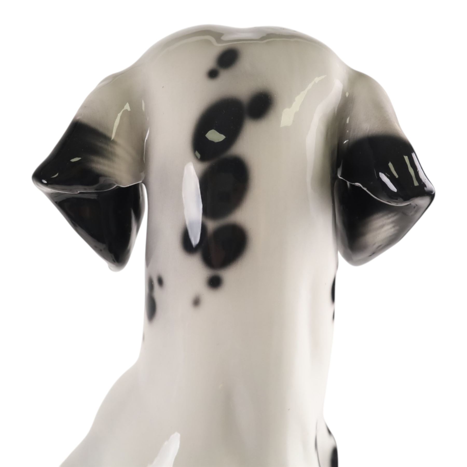Life-sized model of a seated Dalmatian, H80cm