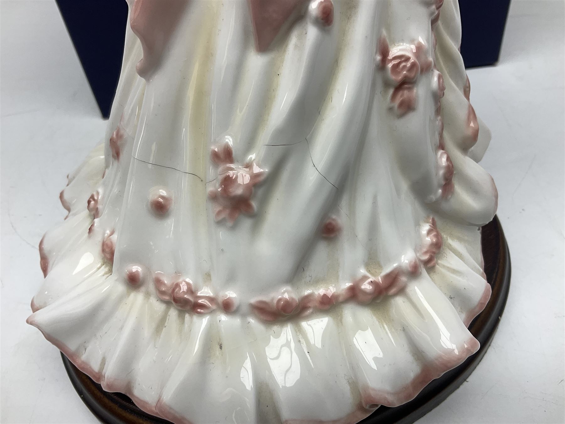 Three Royal Worcester figures, comprising Glyndebourne, with original box, Royal Worcester Special Even 1998 Elizabeth, with certificate and original box, and In Celebration of the Queens 80th Birthday 2006 