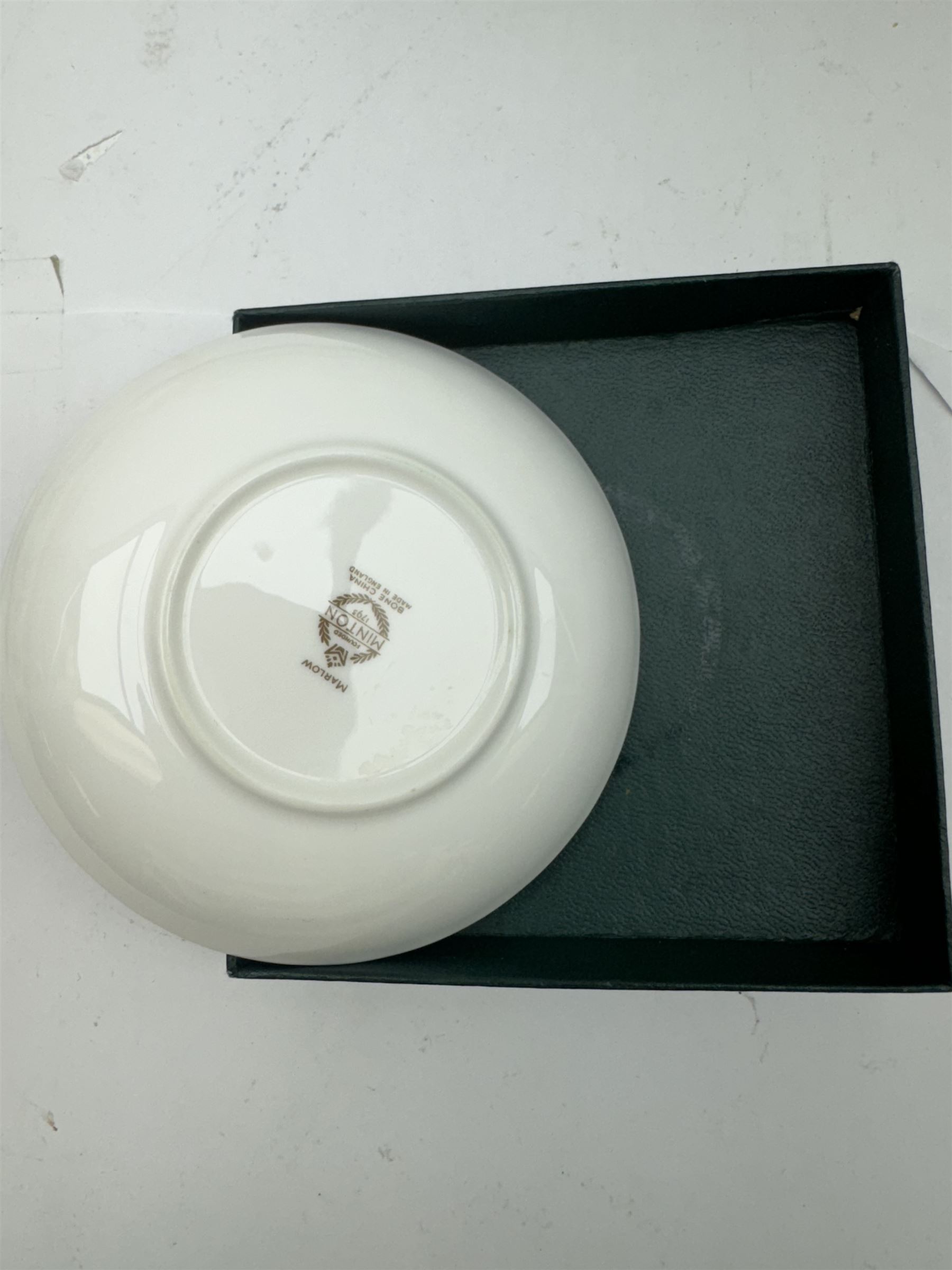 Minton Spring Bouquet pattern part tea and dinner service, including six dinner plates, six side plates, two covered dishes etc, together with Minton Marlow pattern part tea service  