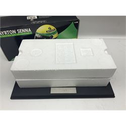 Ayrton Senna Racing Car Collection - McLaren MP4/4 1988 World Champion; boxed; with separate stand titled 'First Championship'