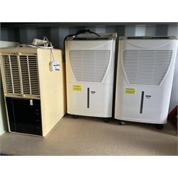 Set of three dehumidifiers and One Concept upright mini washing machine  - THIS LOT IS TO BE COLLECTED BY APPOINTMENT FROM DUGGLEBY STORAGE, GREAT HILL, EASTFIELD, SCARBOROUGH, YO11 3TX