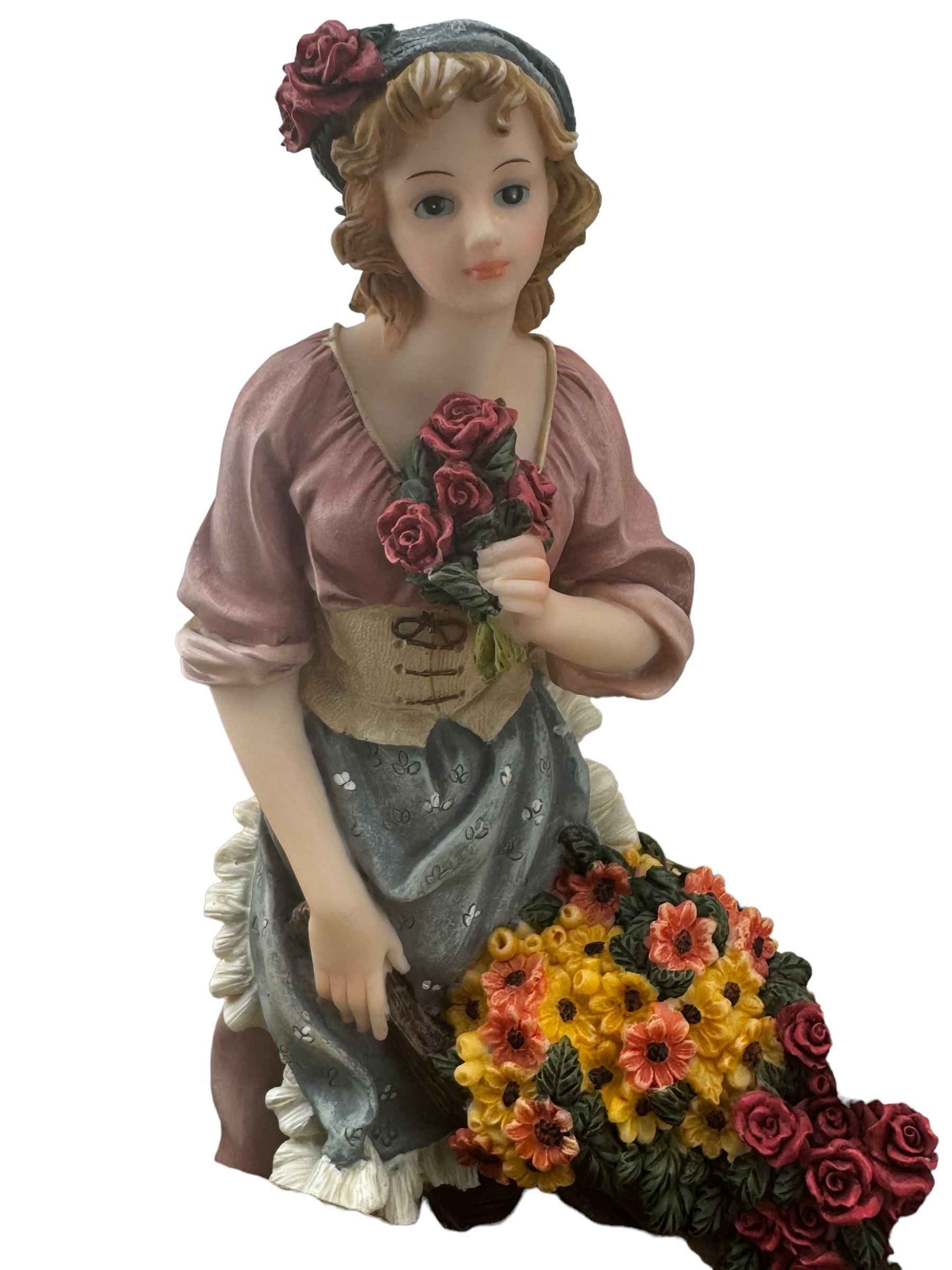 Five ‘The Juliana Collection’ figures, Capodimonte figure of a cobbler, four decorative cat plates, another decorative plates and Aynsley china