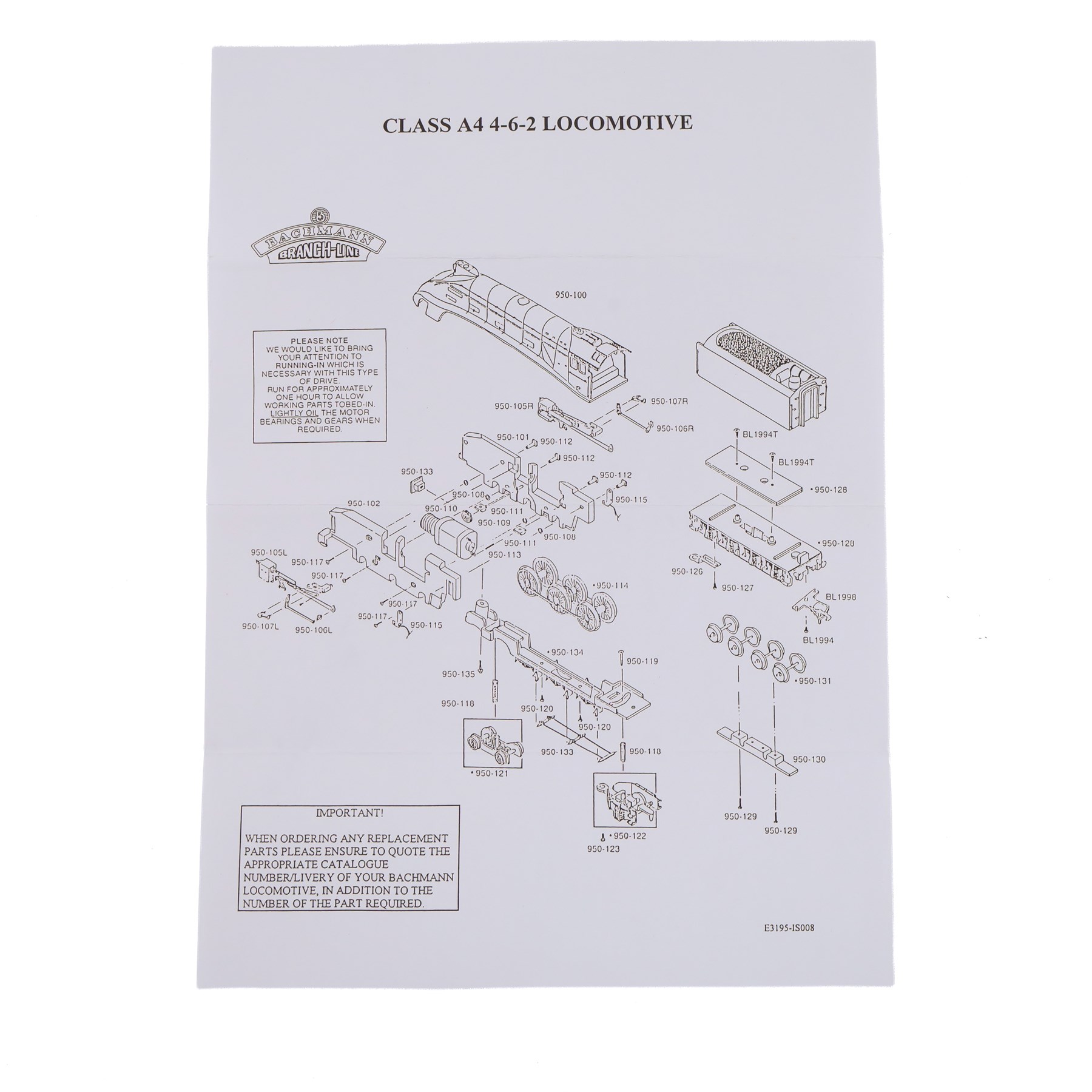 Limited edition Bachmann 00 Gauge no.31962 NE Class A4 4-6-2 'William Whitelaw' locomotive and tender no. 4, boxed with instructions, certificate and outer Rails of Sheffield cardboard box, limited edition no. 202/350, specially produced for Rails of Sheffield