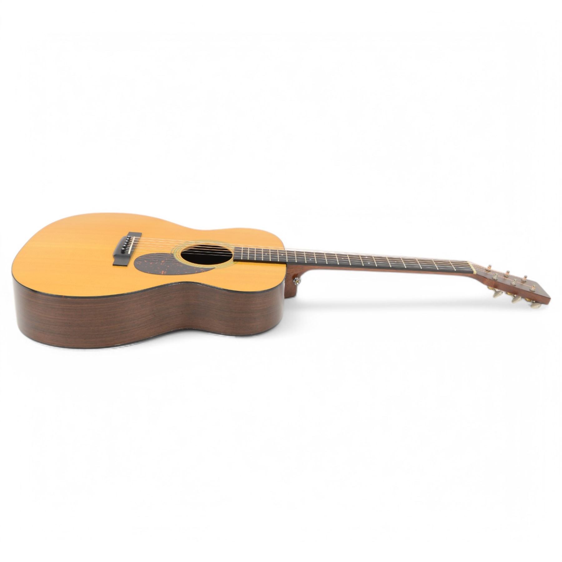 Martin OM-21 acoustic guitar 2017, with cedar top and mahogany neck, in original hard case, L101cm
