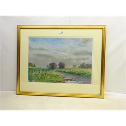  Angus Rands (British 1922-1985): 'Near Castle Howard', pastel signed 44cm x 62cm  DDS - Artist's resale rights may apply to this lot   