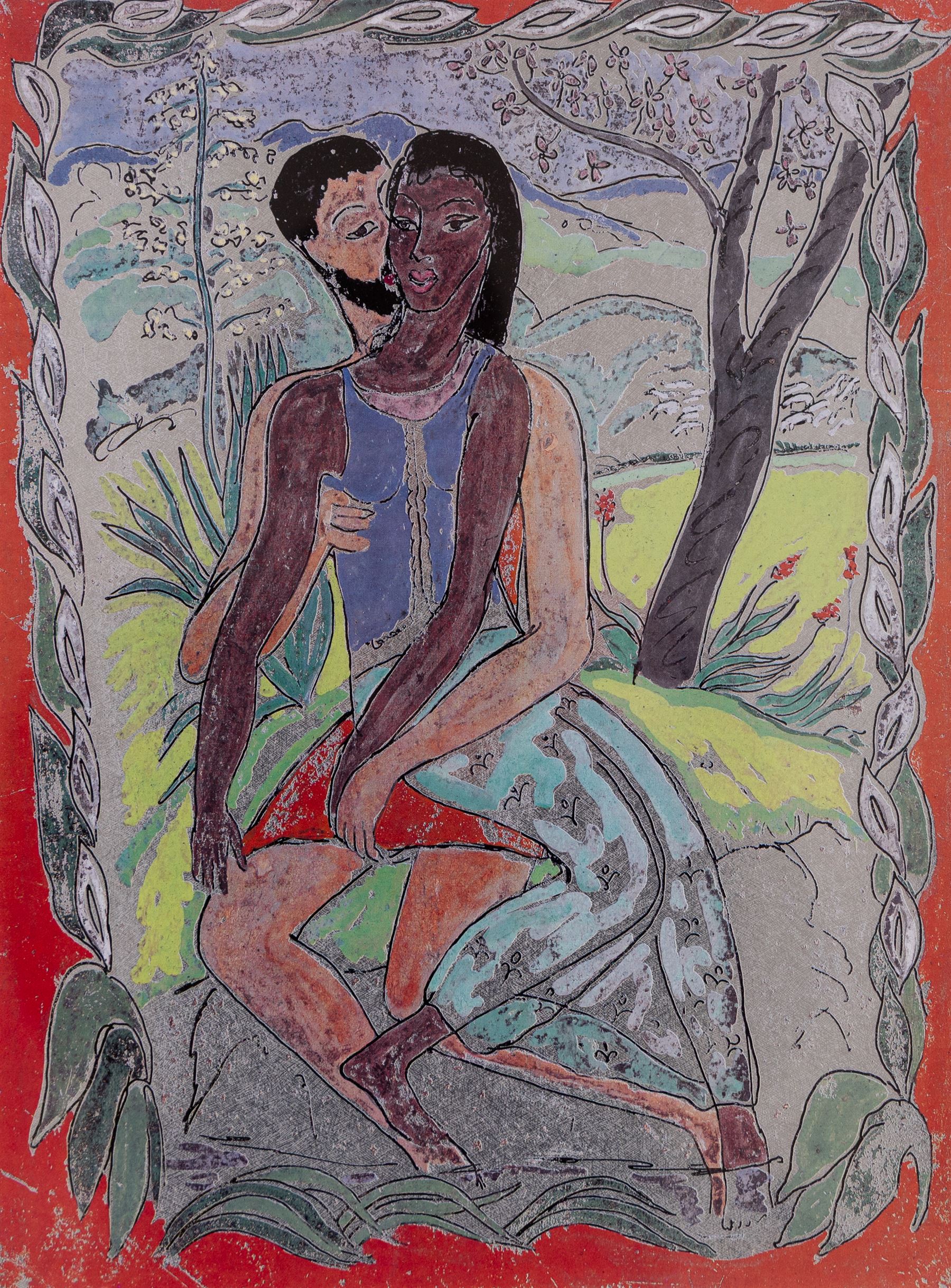 Edward Harris Wolfe (South African 1897-1982): 'Song of Songs', set of twelve limited edition lithographs on silvered paper each signed and numbered 228/250 in pencil, 36cm x 26cm, in matching frames (12)