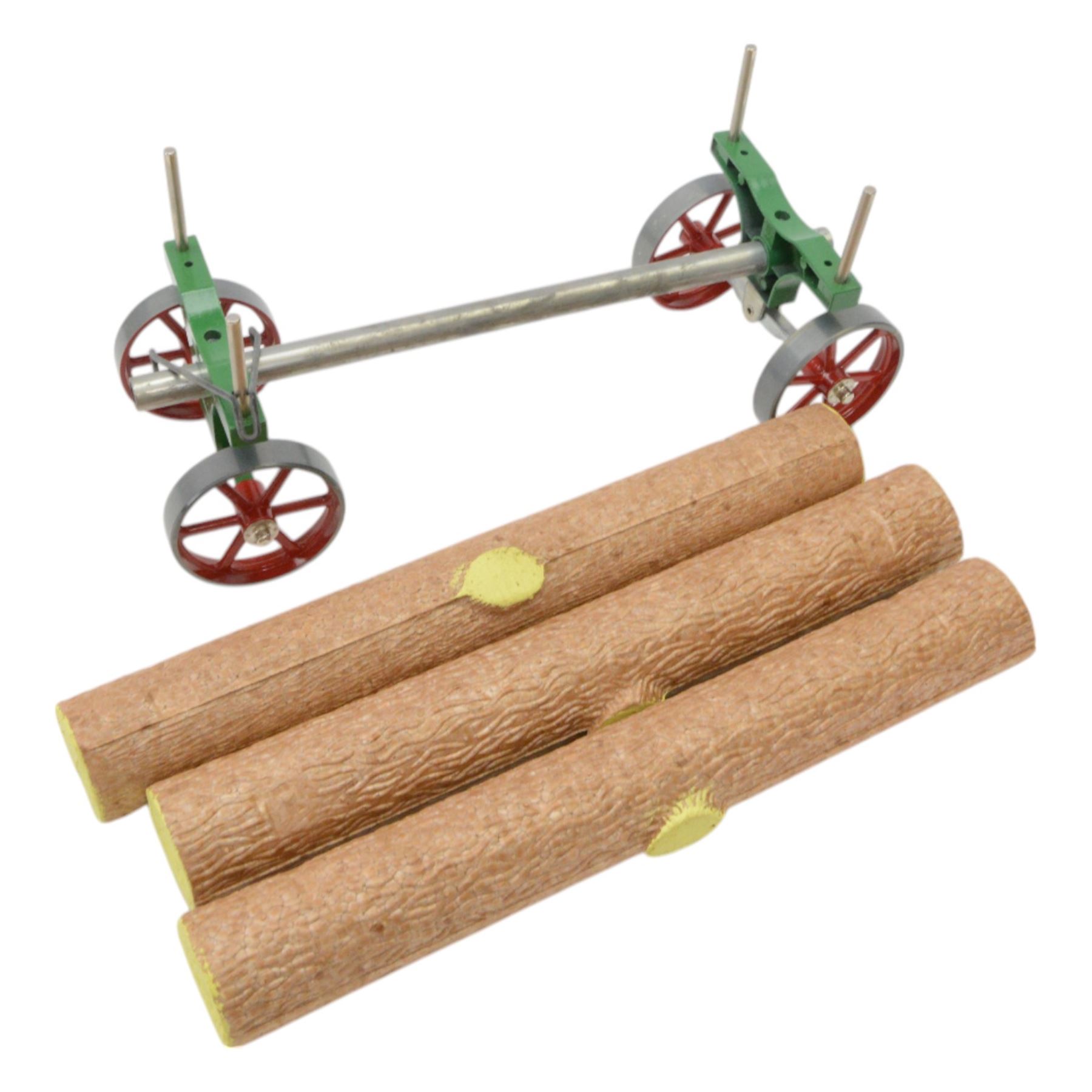 Mamod Steam Roller SR1a and Lumber Wagon, lumber wagon boxed