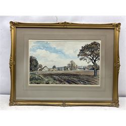 Walter Cecil Horsnell (British 1911-1997): Yorkshire Village Scenes, pair watercolours signed 31cm x 50cm (2)
