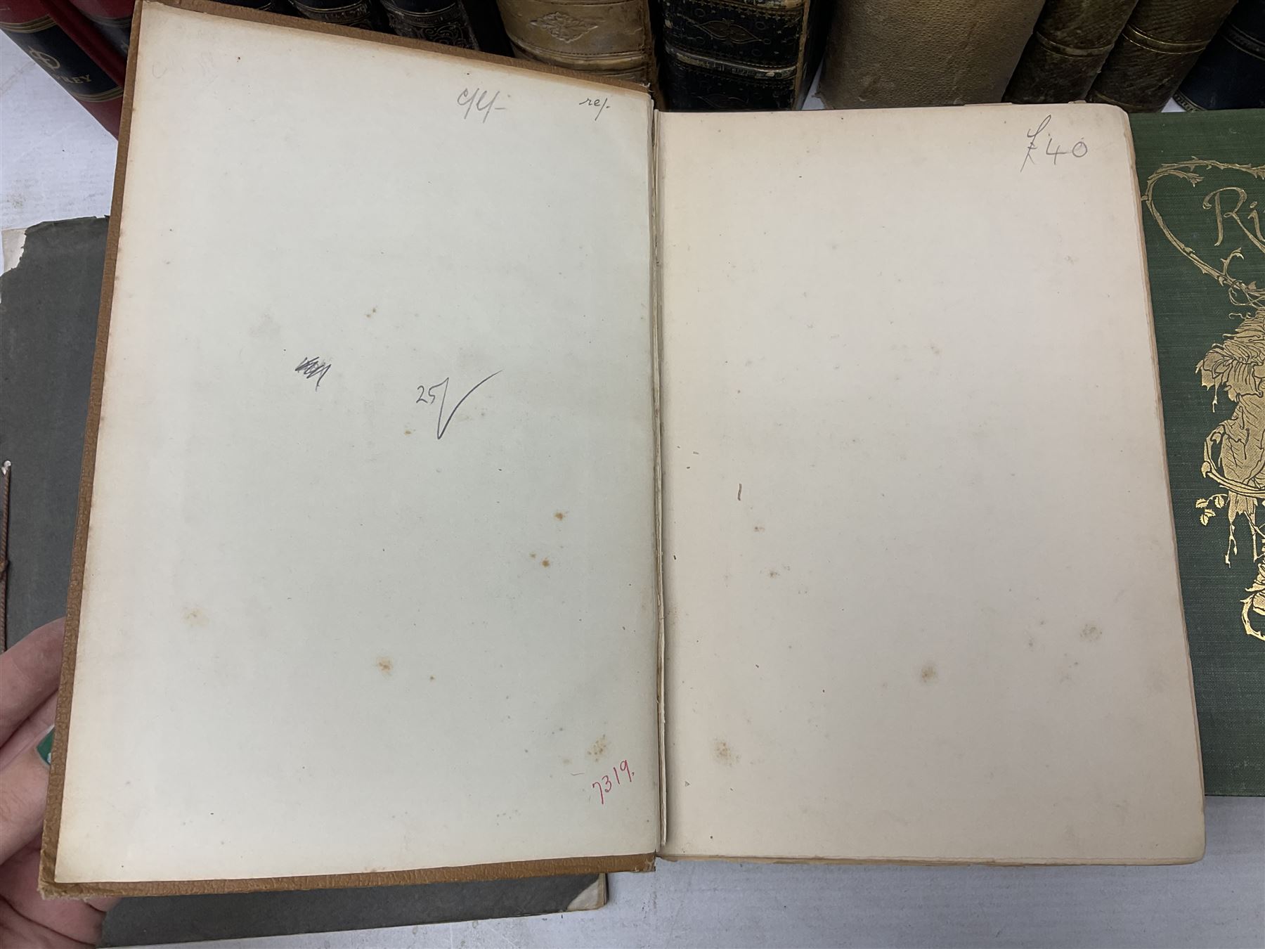 Radcliffe F.P Delme; The Noble Science of fox Hunting, together with Morris Ref F.O; Natural History of British Moths Volume I, Irving Washington, Rip Van Winkel, illustrated by Arthur Rackhan, together with other antique books