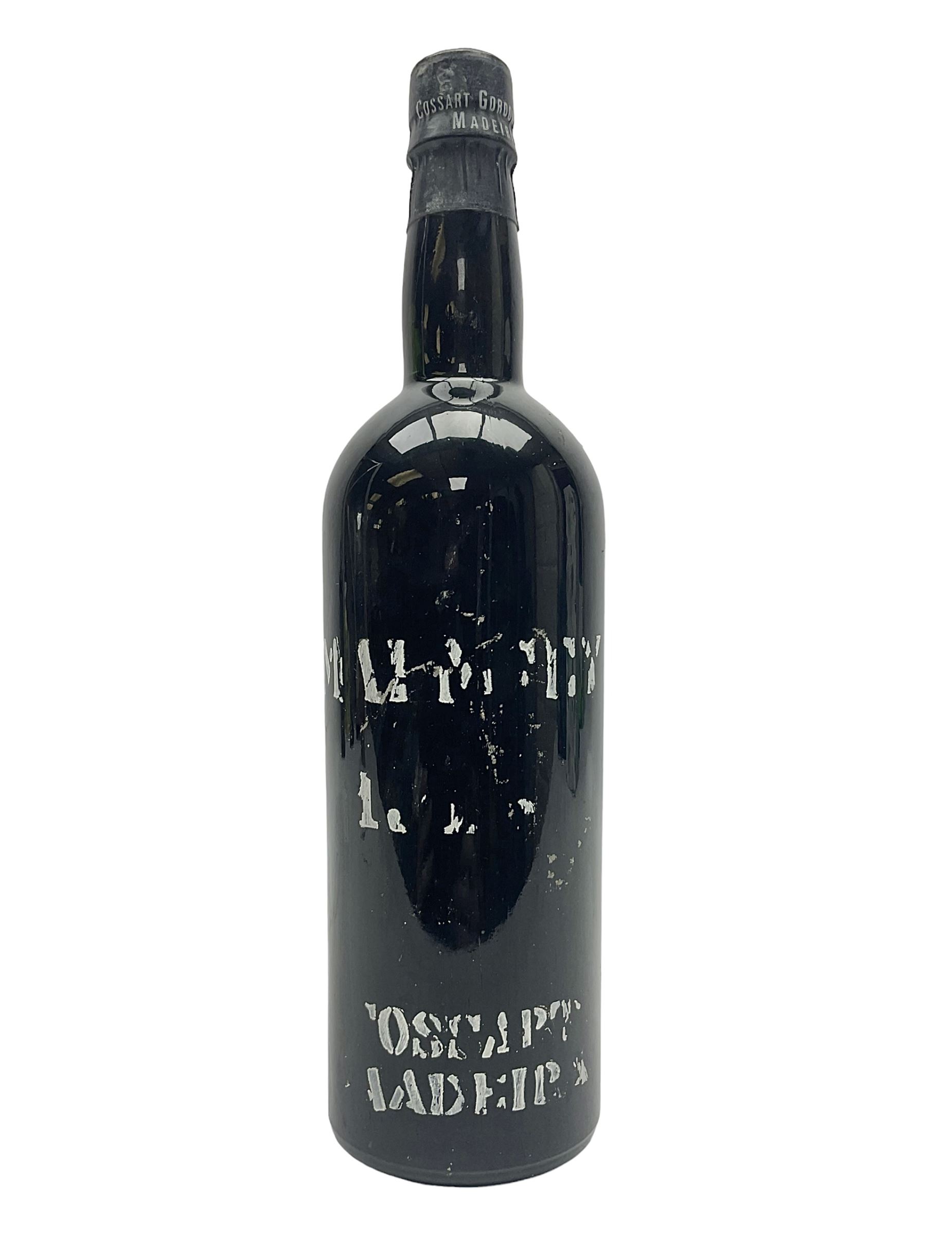 20th century (191?) Cossart Gordon Malmsey Madeira wine, unknown contents and proof 