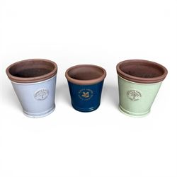 Two large Heritage Garden glazed planters, and a Beauty inspire planter (3)