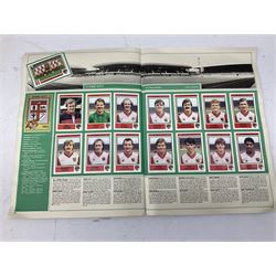 Four 1980s Panini's Football sticker albums for 1981,1983, 1984 & 1985