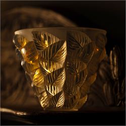 Rene Lalique (French, 1860-1945), Moissac pattern opalescent glass vase, model 992, design...