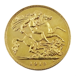  King George V 1913 gold half sovereign  