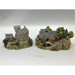 Seven Lilliput Lane cottages, comprising five limited edition examples, one French collection example and one Dutch collection, to include Queen of Windemere, Penkill Castle and Gertrude's Garden, all with boxes, four with deeds