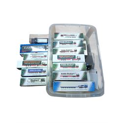 Collection of Atlas Editions Eddie Stobart die cast models, all boxed, most with certificates of authenticity, and two other diecast lorries