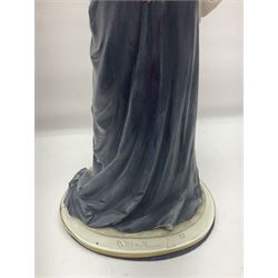 Capodimonte figure, modelled as HRH Queen Elizabeth II, with impressed mark to base, H38cm