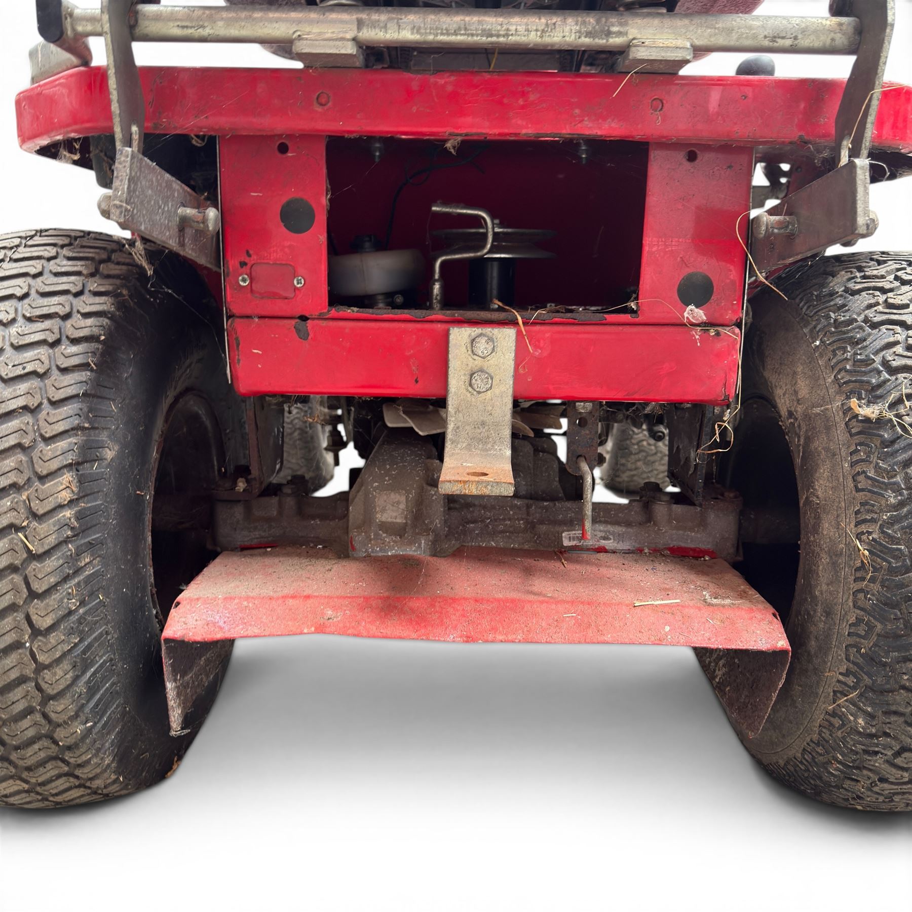 Countax C600H - ride on lawnmower / yard tractor with Honda engine, black seat and red bodywork.