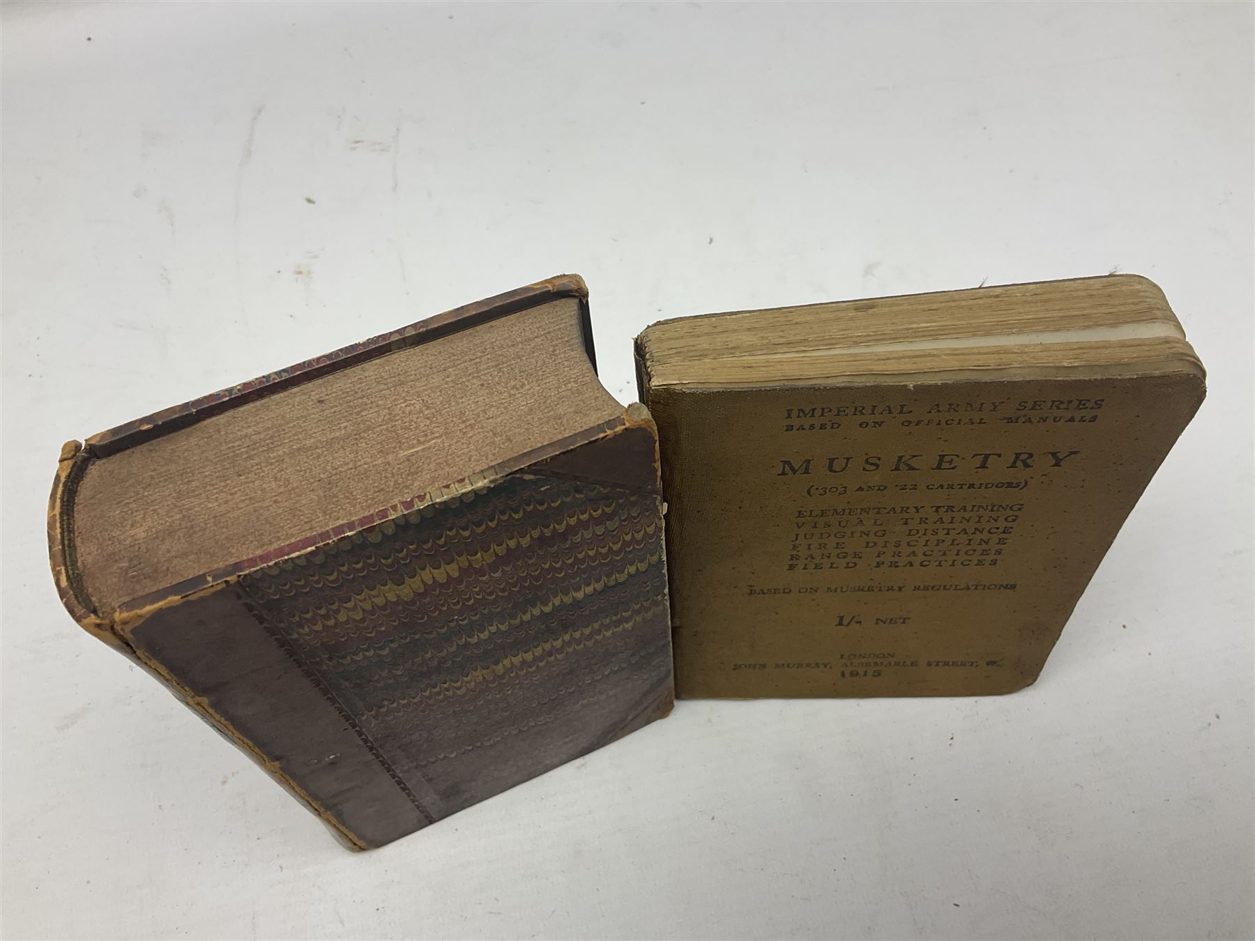 Jules Michelet (French 1798-1874): The Insect, with illustrations by Giacomelli, pub. T. Nelson and Sons, Paternoster Row, Edinburgh and New York, 1875, together with Edward Callow: The Phynodderree and Other Legends of the Isle of Man, with illustrations by W.J. Watson, pub. J. Dean and Son, Fleet Street, E.C, George Dodd: Metals British Manufactures, pub. Charles Knight and Co, Ludgate Street, 1845, WWI Imperial Army Series Musketry, pub. John Murray, Albermarle Street, 1915, Laurence Echard (1670–1730): The Roman History From the Settlement of the Empire by Augustus Caesar, To The Removal of the Imperial Seat by Constantine the Great Containing the Space of 355 years, vol. 2, printed by T.H. for M. Gillyflower, J. Tonson in Fleet Street, H. Bonwick in St. Paul's Church-yard and R. Parker in Cornhill, 1698, bound in leather (5)