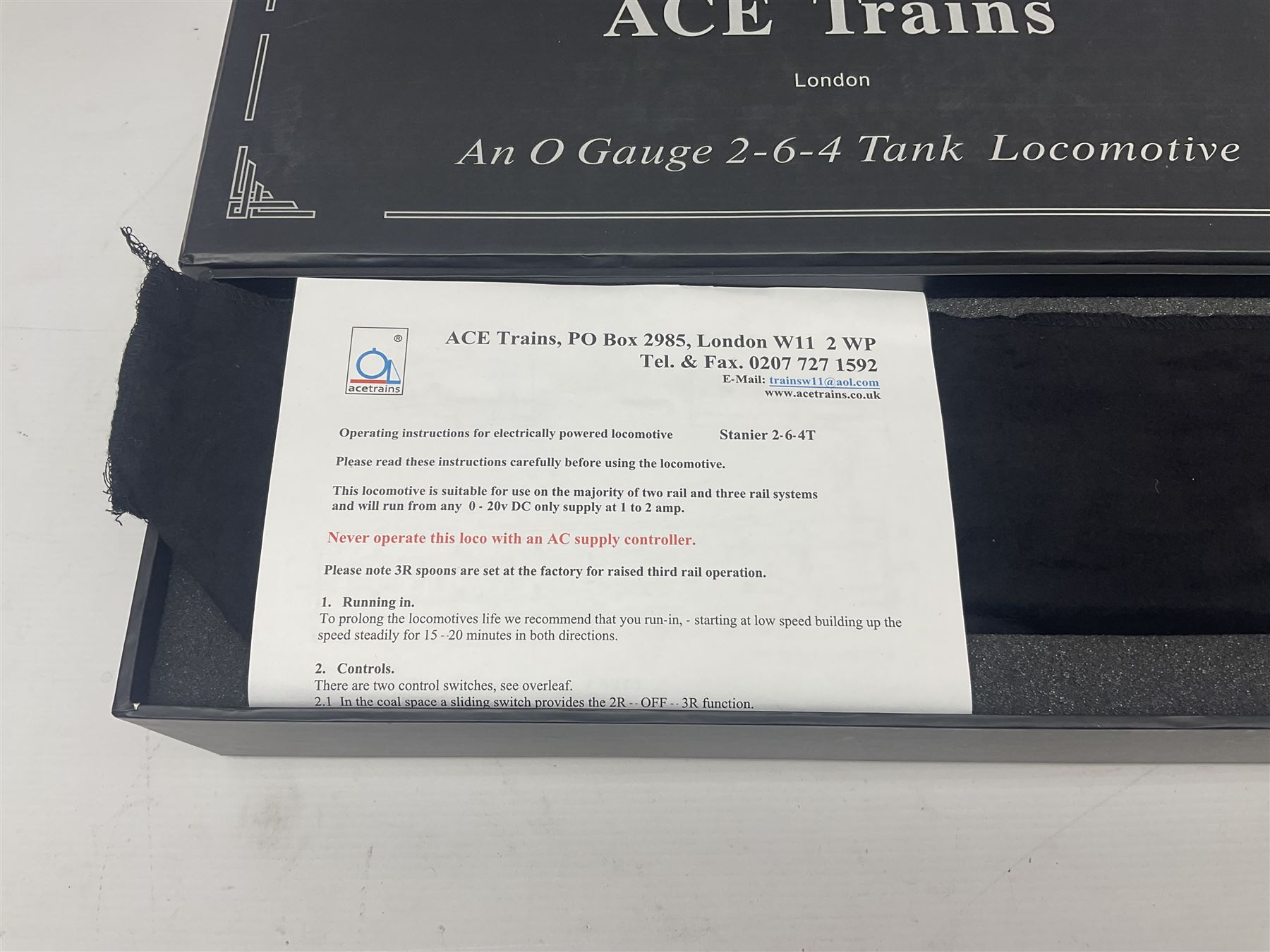 Ace Trains '0' gauge - limited edition E8 Stanier 2-6-4 tank locomotive No.42546 in late BR passenger green with final totem; for two or three rail running; boxed with original packaging and instructions in outer delivery box