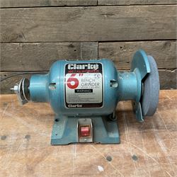 Clarke Metalworker CBG 6RSC bench grinder - THIS LOT IS TO BE COLLECTED BY APPOINTMENT FROM DUGGLEBY STORAGE, GREAT HILL, EASTFIELD, SCARBOROUGH, YO11 3TX
