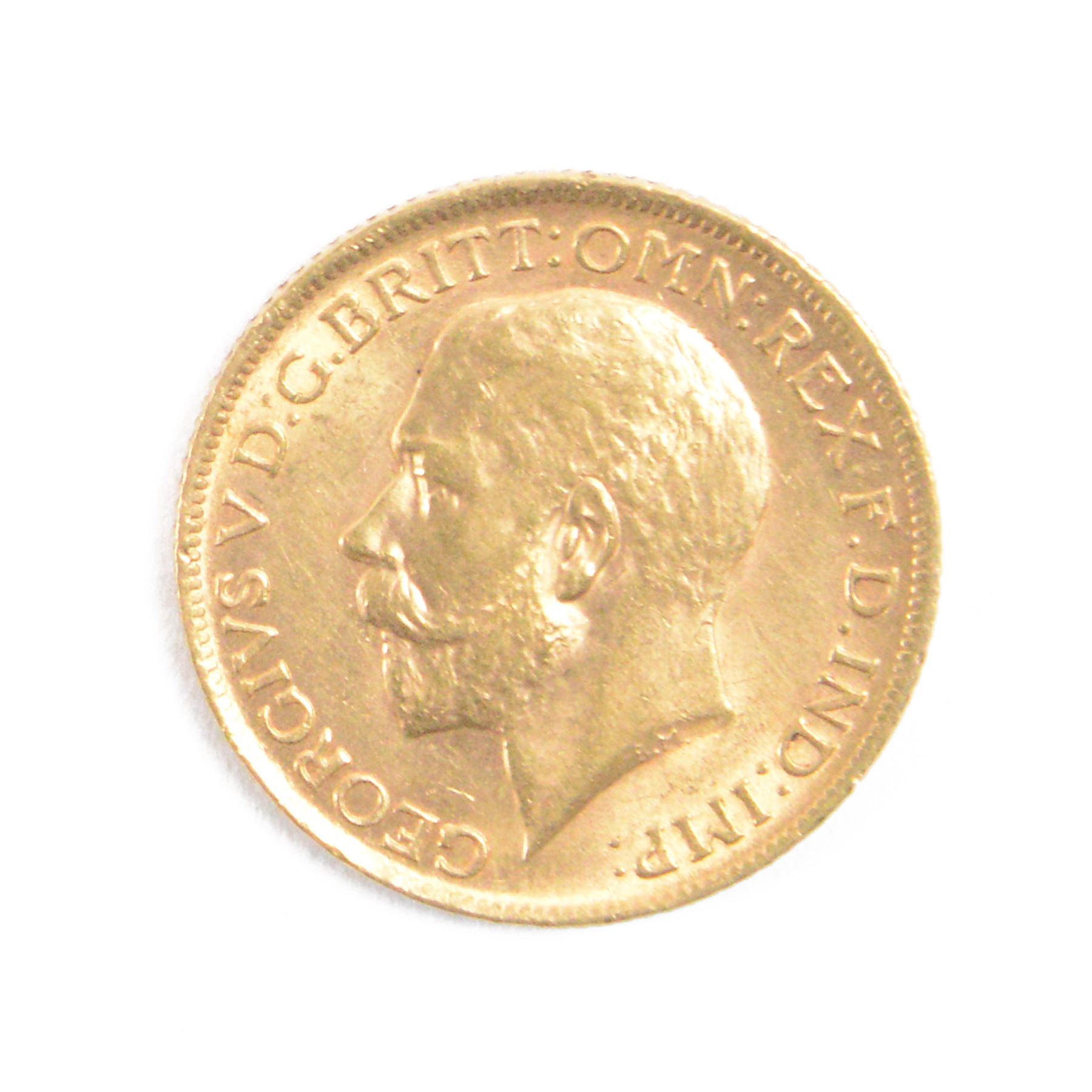 King George V 1913 gold full sovereign coin