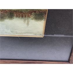 Maung Tun Hla (U Tun Hla) (Burmese 1874-1946): The Shwedagon Pagoda, pair watercolours signed M T Hla 16cm x 21cm (2)