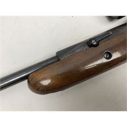 BSA .22 air rifle with under-lever action, the 51cm (20