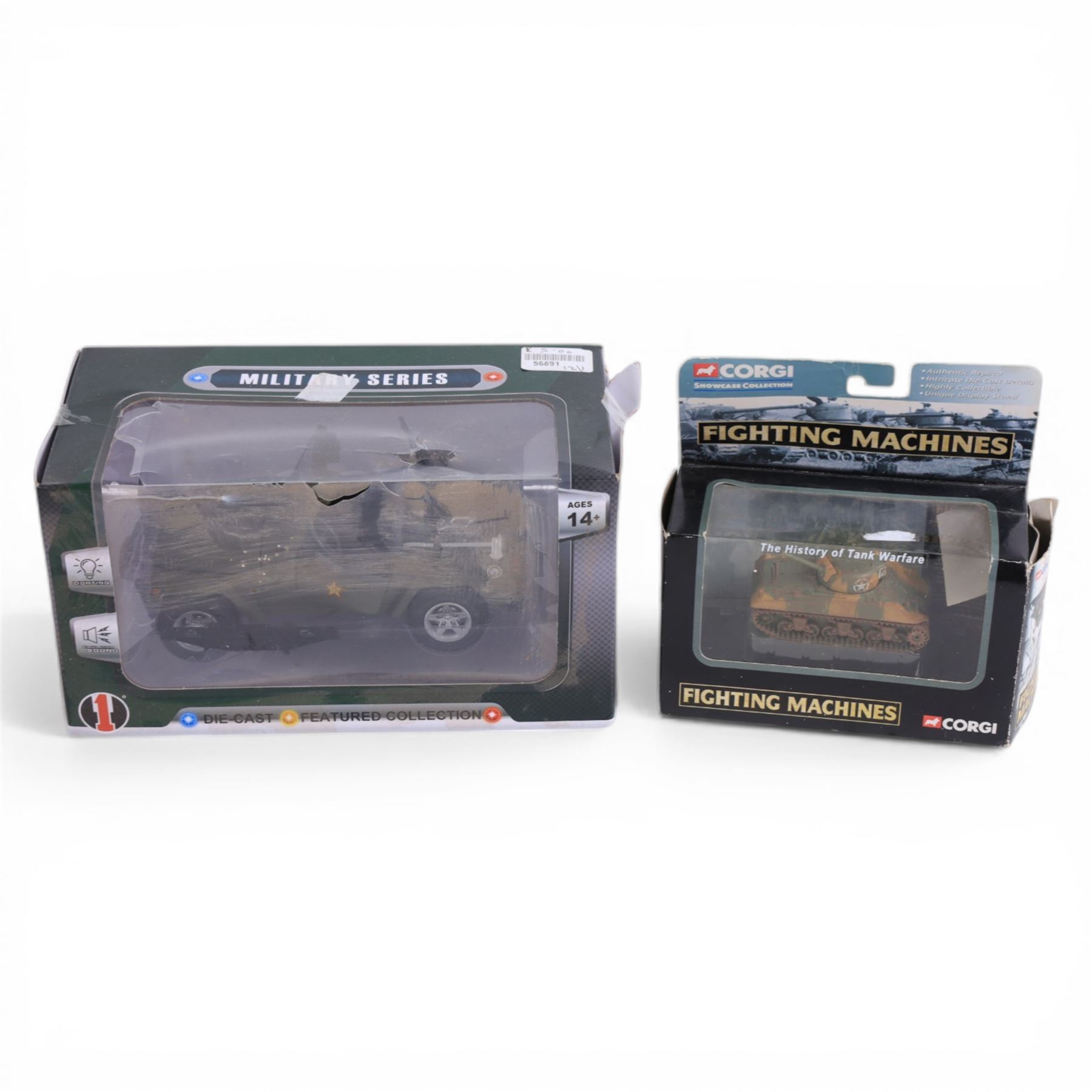 Elite Command Collectors Series diecast soldiers, inlcuding The American Civil War and Waterloo sets, Corgi Aviation Archive model and five model tanks including Corgi example, all boxed