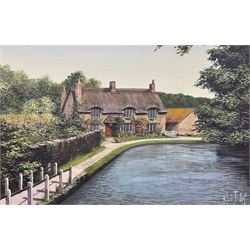 Kevin Platt (British 1945-): Thornton Le Dale, oil on canvas signed 29cm x 44cm