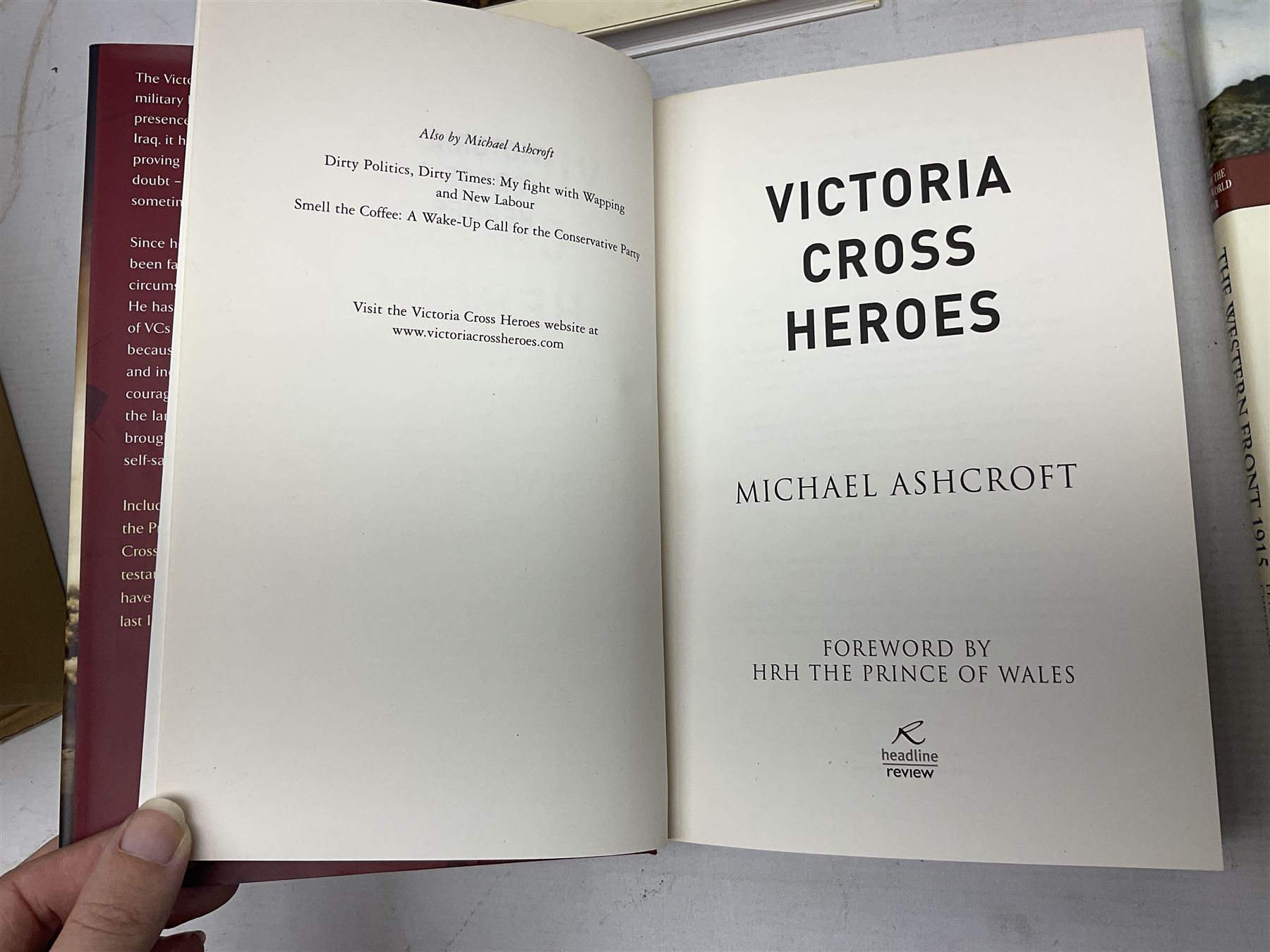 Nine reference books of Victoria Cross interest including four 'VCs of the First World War' series; Martin Ashcroft: Victoria Cross Heroes; John Laffin: British VCs of World War Two; Bryan Perrett: For Valour; Ann Clayton: Martin Leake Double VC; and John Percival: For Valour (9)