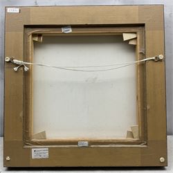 Danielle O'Connor Akiyama (Canadian 1957-): 'Loves Parade', limited edition glazed embellished print on canvas signed and numbered 35/195, 51cm x 51cm