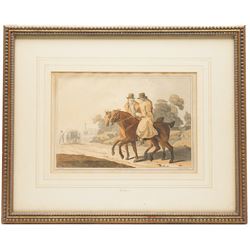 Robert Havell Sr. (British 1769-1832) after George Walker (British 1781-1856): Illustrations from The Costume of Yorkshire - 'Whalebone Scrapers' 'Fishermen' 'Farmers' 'The Cloth Dressers' 'Nor and Spell' and 'Moor Guide, six hand-coloured engravings 19.5cm x 29.5cm (6)
