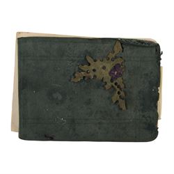 1940s/1950s autograph and sentiment book, with various signatures, including spurious signature for former Prime Minister Anthony Eden, together with a facsimile printed letter dated November 30 1950, 'Thank you so much for your good wishes on my birthday' the paper embossed with House of Commons logo and with printed Winston Churchill signature