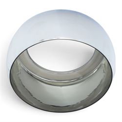 Schuller Valencia contemporary mirrored glass pendant ceiling light, with internal crystal-style droplet pendants