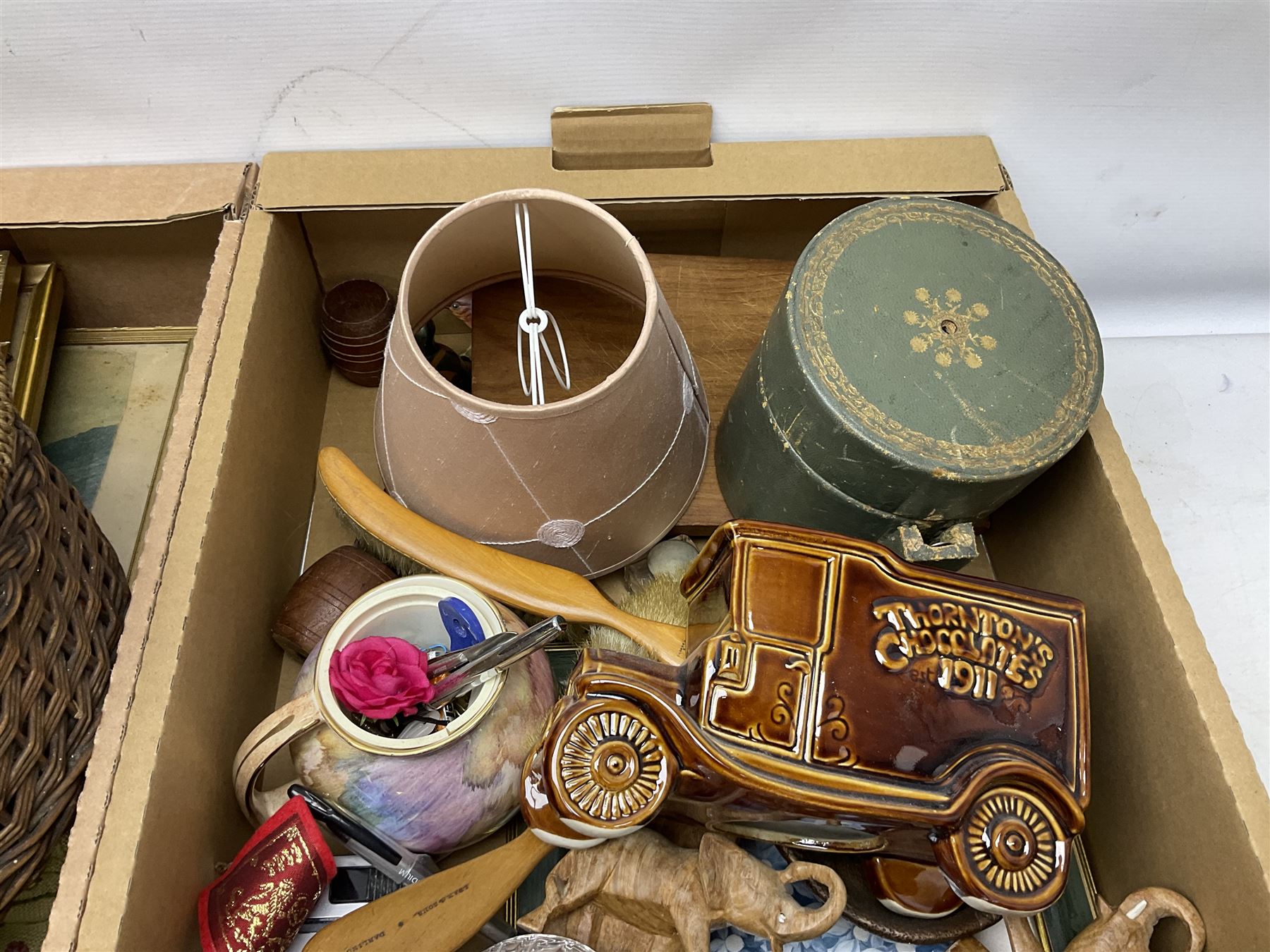 The National Comprehensive Family Bible, coloured and black and white plates, together with Jessop Atlantic tripod, brass candlestick and other collectables, in three boxes 