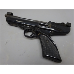  Webley Hurricane top action .22 cal Air Pistol, with instructions and few targets in original box  