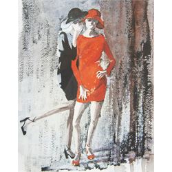Tricia Harrison (British Cotemporary): 'Hot Gossip 2', limited edition giclee signed, titl...