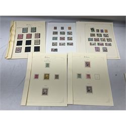 Stamps including various Queen Elizabeth II mint Coronation issues, Queen Victoria and later Jamaica, Cyprus, St Vincent, Dominica, Leeward Islands, Antigua, Bahamas etc, housed on pages