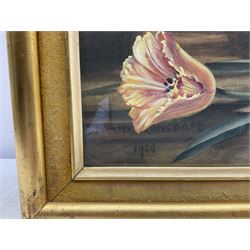 Frank Lonsdale (Scarborough 20th century): Still Life of Flowers, gouache signed and dated 1966, 59cm x 49cm