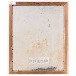 George Willott (British 1920-2000): Adam and Eve, oil on board signed 49cm x 39cm 
Notes: Willott was Principal of Walsall School of Art and secretary to Walsall Society of Artists.