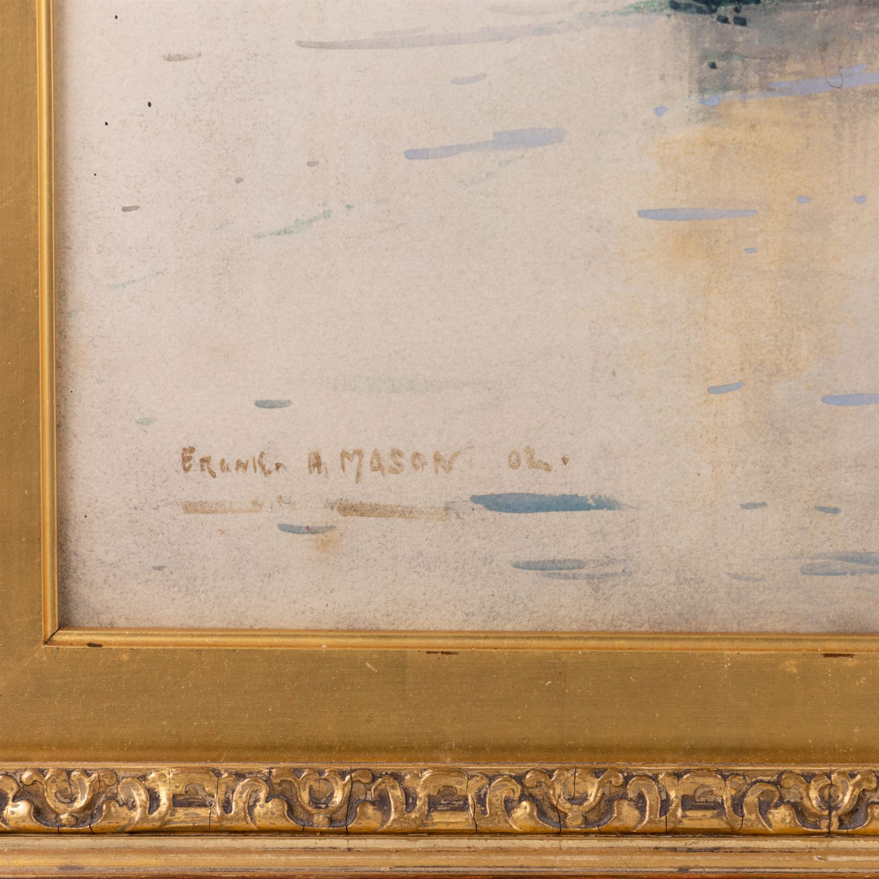 Frank Henry Mason (Staithes Group 1875-1965): Venetian Lagoon, watercolour signed and dated '02, 50cm x 75cm