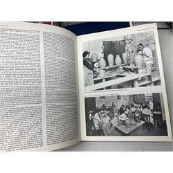 Moorcroft, 1897-1993 revised edition; an illustrated guide to Moorcroft Pottery, a hard back book by Paul Atterbury, together with a quantity of Moorcroft Collector's Club magazines