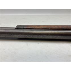 Marlin Firearms Co. USA 'Safety' .32 rim-fire rifle dated 1892, the 61cm barrel with magazine tube under, walnut stock with under lever cocking and crescent butt plate, serial no.153534, L103.5cm