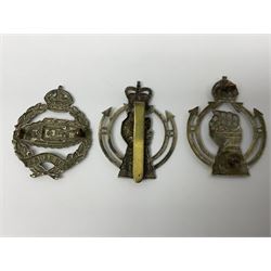 Twenty-seven military metal cap badges including Royal tank Corps, Reconnaissance Corps, Royal Armoured Corps, Royal Corps of Signals, Womens Army Auxiliary Corps, Queen Mary's Army Auxiliary Corps, Auxiliary Territorial Service,  Royal Engineers, REME, Army physical Training Corps etc 