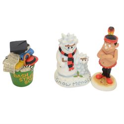 Thirteen Robert Harrop Beano Dandy Collection figures, including Desperate Dan, Little Plum, Oops, Spotty and Gnasher Fan etc, all boxed 