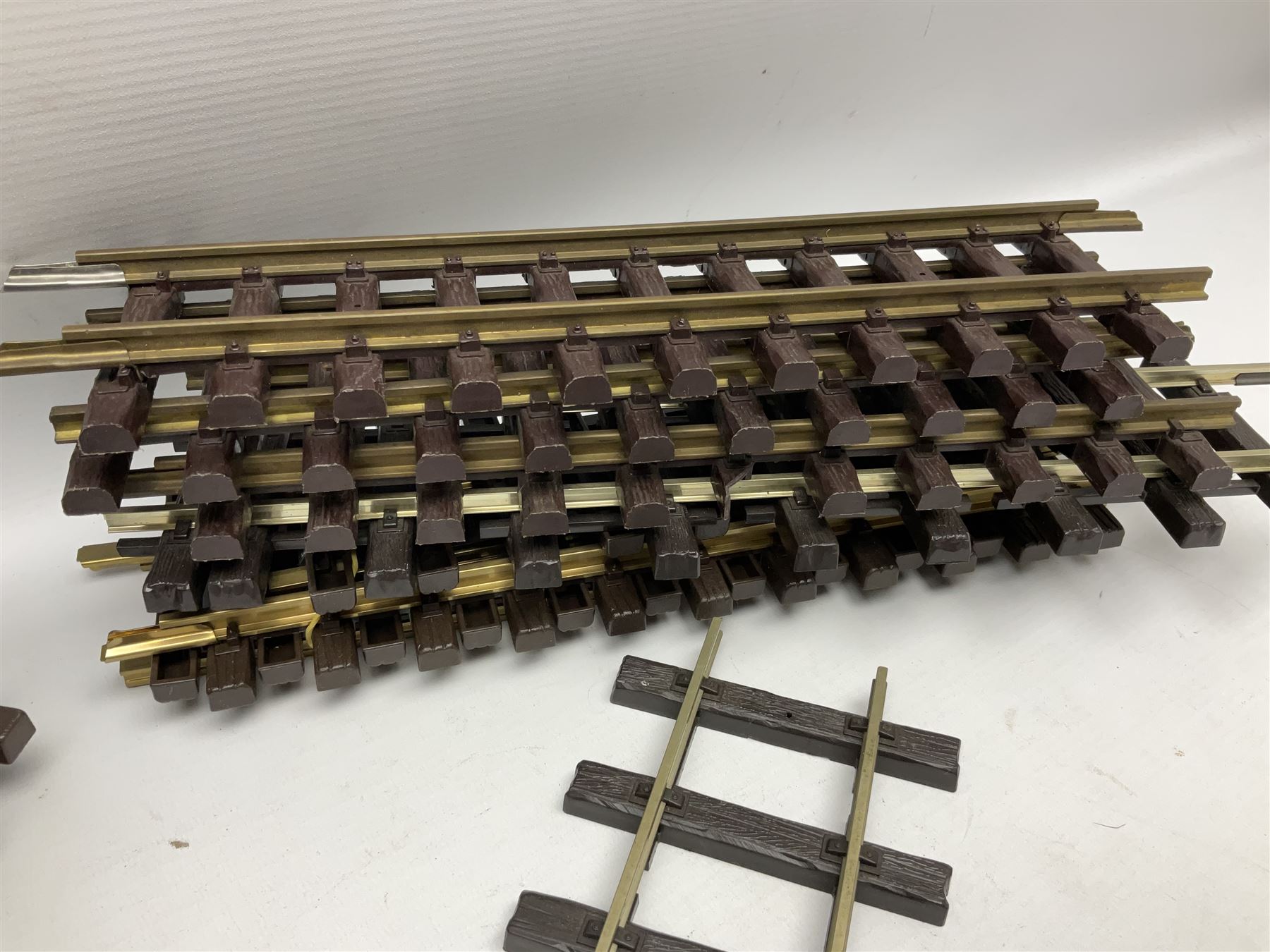 LGB (Lehmann Gross Bahn) G scale, gauge 1 - 22770 Disney Big Thunder Mountain Rail Road 0-4-0T tank locomotive No.1, green and black; and quantity of track