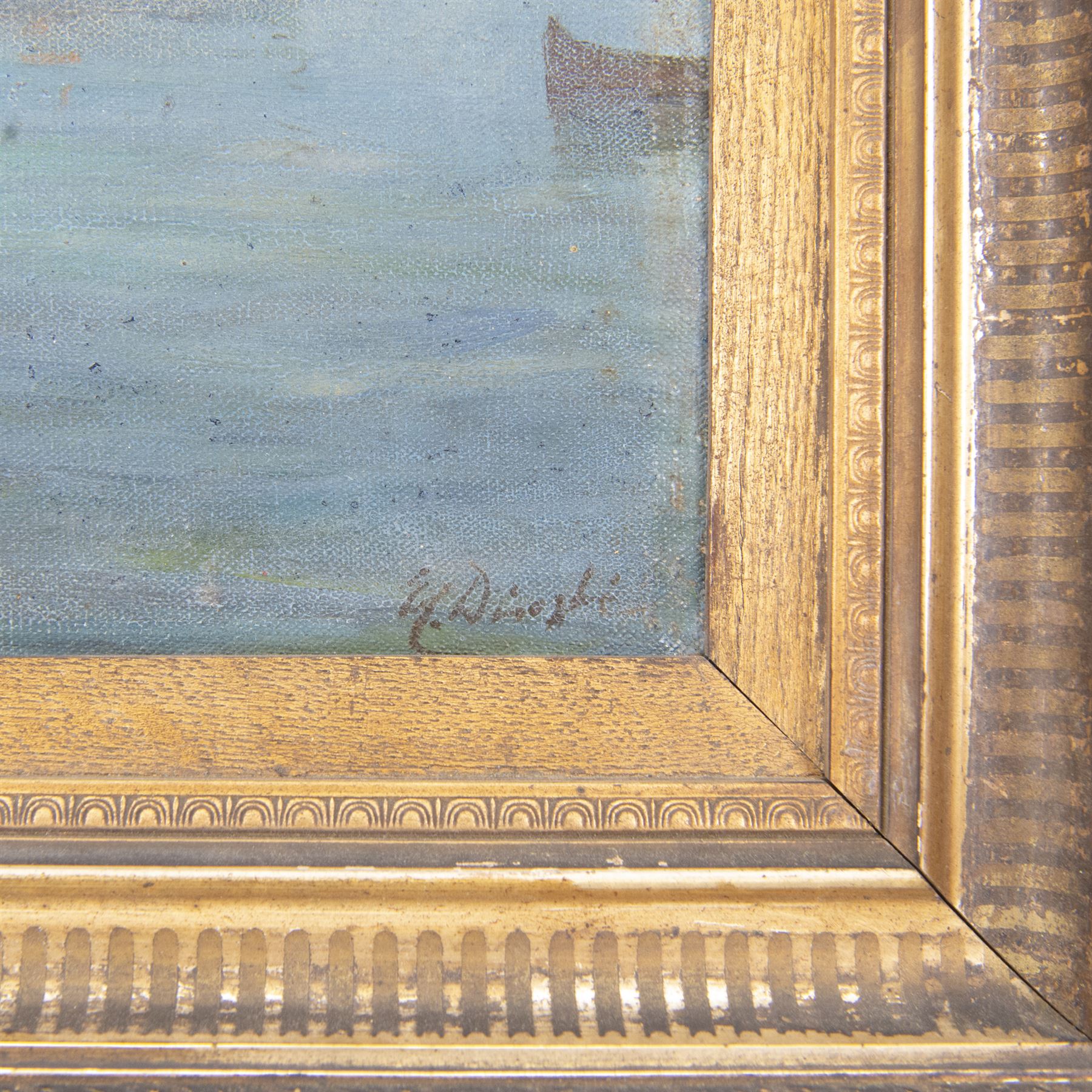 Edward Caruana Dingli (Maltese 1876-1950): Fort St Angelo and the Grand Harbour Valetta Malta, oil on canvas laid on board signed 29.5cm x 55cm
Provenance: deceased estate Lincolnshire
Notes: probably a preliminary oil for the watercolour used for the book 'The Colour and Life of Malta', from original paintings by Edward Caruana Dingli, published by Critien’s c1925