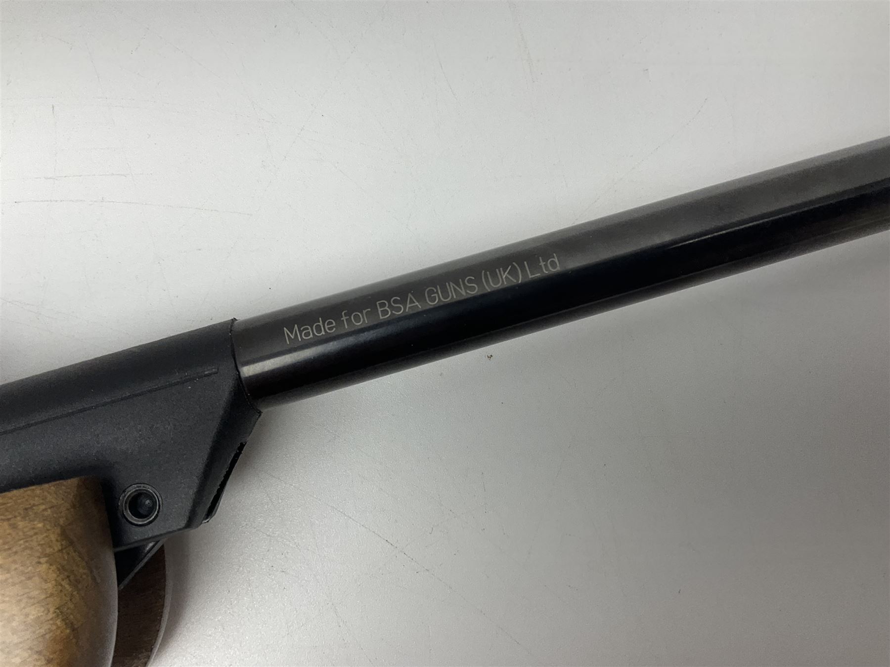 BSA Meteor Mk7 .22 air rifle with break barrel action L110cm overall no.WE-331279-14; in original cardboard box NB: AGE RESTRICTIONS APPLY TO THE PURCHASE OF THIS LOT.